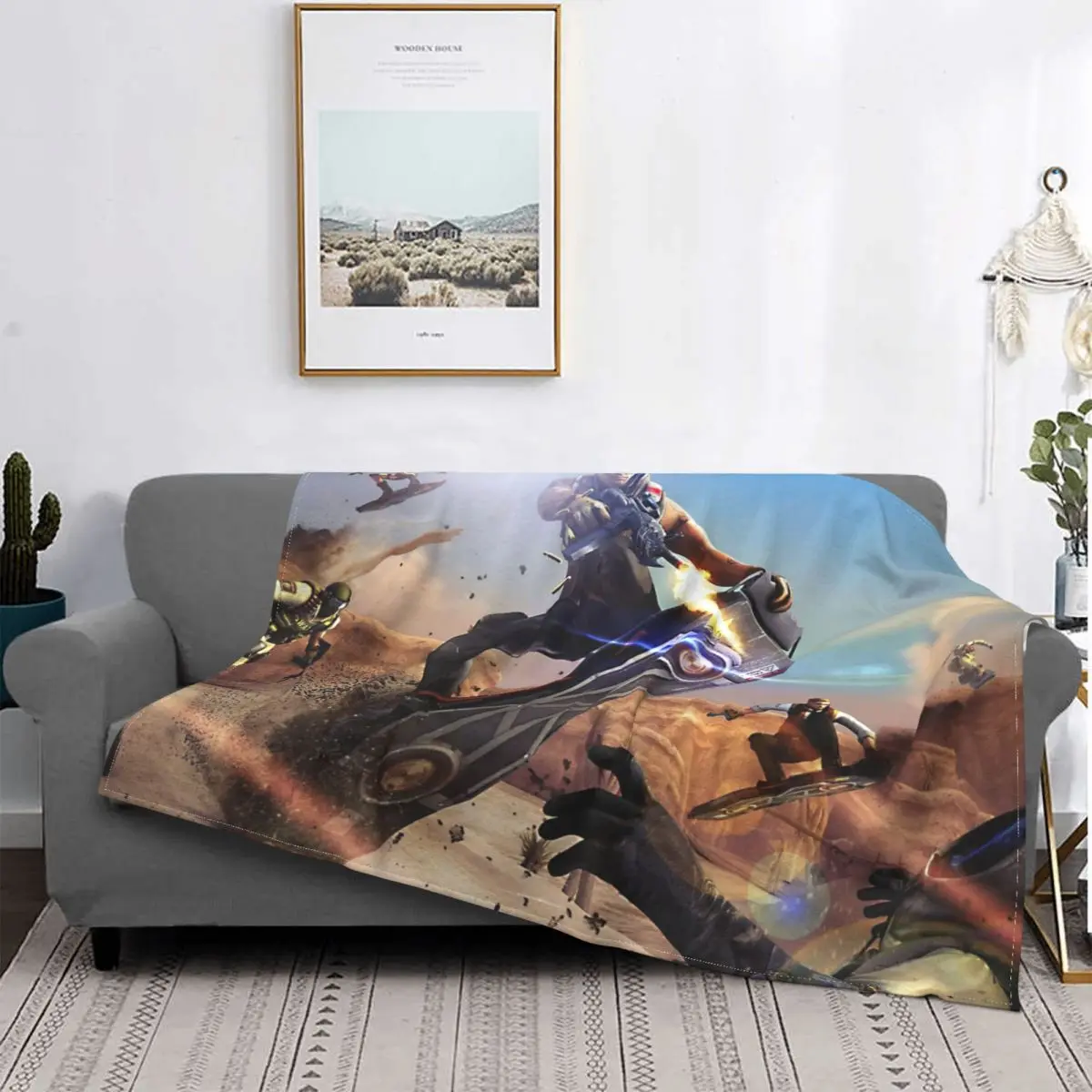 

Cross Fire Gun Shooting Games Blankets Coral Fleece Plush Decoration Bedroom Bedding Couch Bedspread