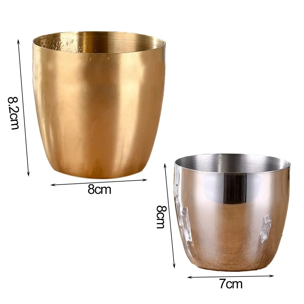 

Hot Sales!!!240/300ml Water Cup Large Opening Anti-shock Stainless Steel Home Wear-resistant Bear Juice Cup for Kitchen