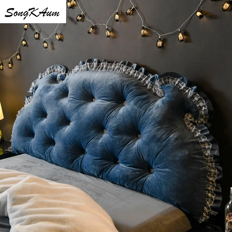 SongKAum моющиеся принцессы Простые Длинные прикроватные подушки с наполнением в