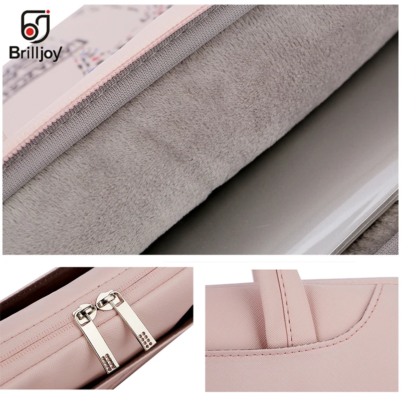 Brilljoy scratch-proof waterproof laptop briefcase handbag for 13 14 15inch Cartoon painted travel bag for men and women new