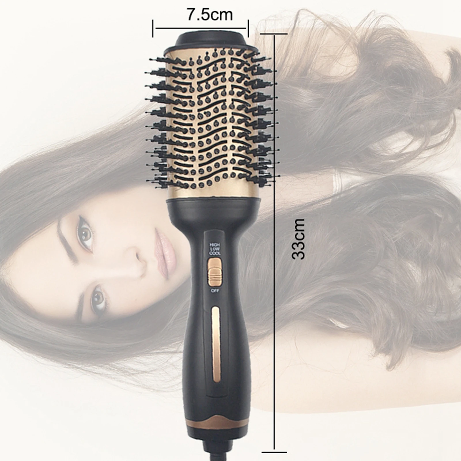 

Уникальная Электрическая Щетка для горячего воздуха One Step, овальная щетка, фен, стайлер для завивки