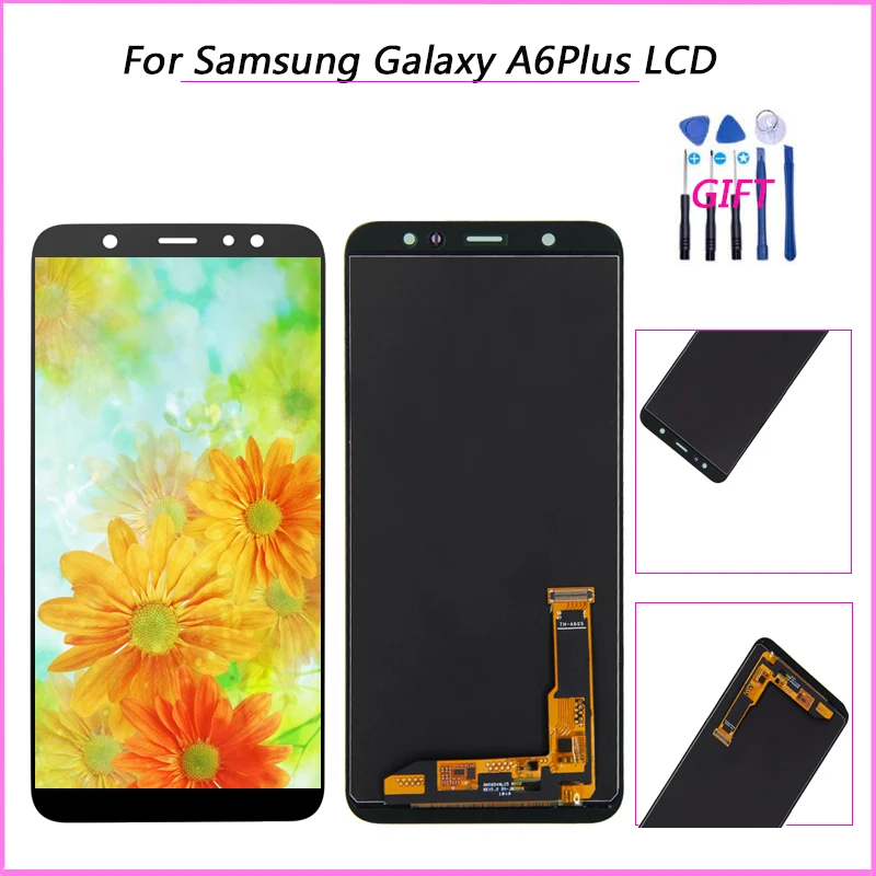 ЖК дисплей для Samsung Galaxy A6 Plus A605 сменный экран samsung A605FN A605G A605GN и инструменты|Экраны