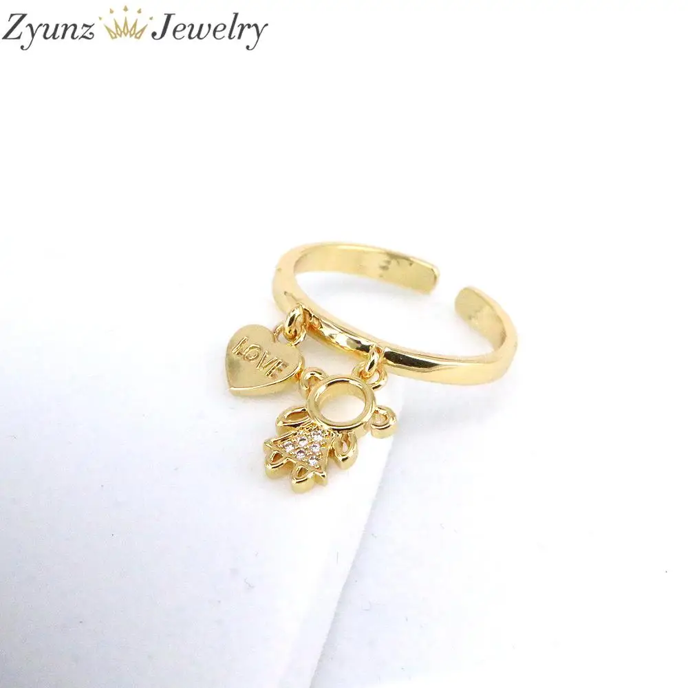 5 шт. изысканная золотая корона для девочек звезда луна кольца женщин