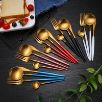 complete dinnerware gold dinnerware set stainless steel cutlery set forks knives spoons gold cutlery set luxury dinner sets