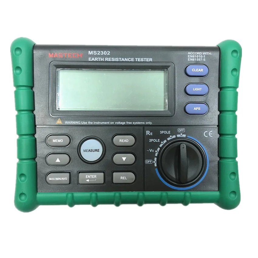 Mastech MS2302 сопротивления заземления Тестер Цифровой мегомметр Измеритель изоляции