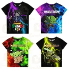 Футболка с шипами и максимальным мандалорианским малышом Йодой, топы с героями мультфильмов, одежда для подростков, Детская футболка, игровая 3D футболка для мальчиков и девочек, рубашка Салли Леон