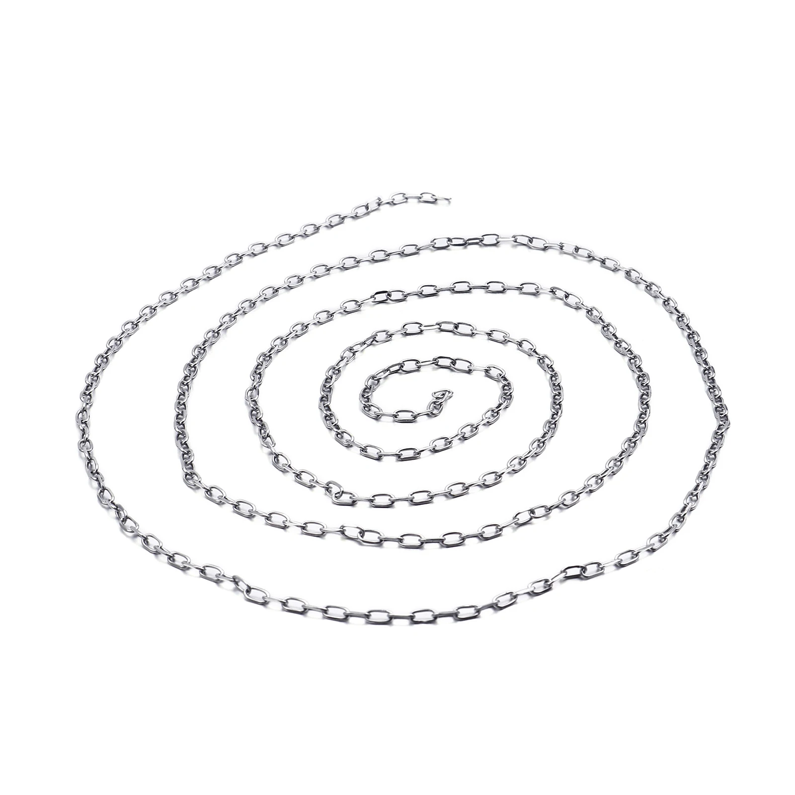 

2.5mm Width Free Shipping Link DIY Chain Choker Necklaces For metal Necklace Girls Friends Men Jewelry Gift