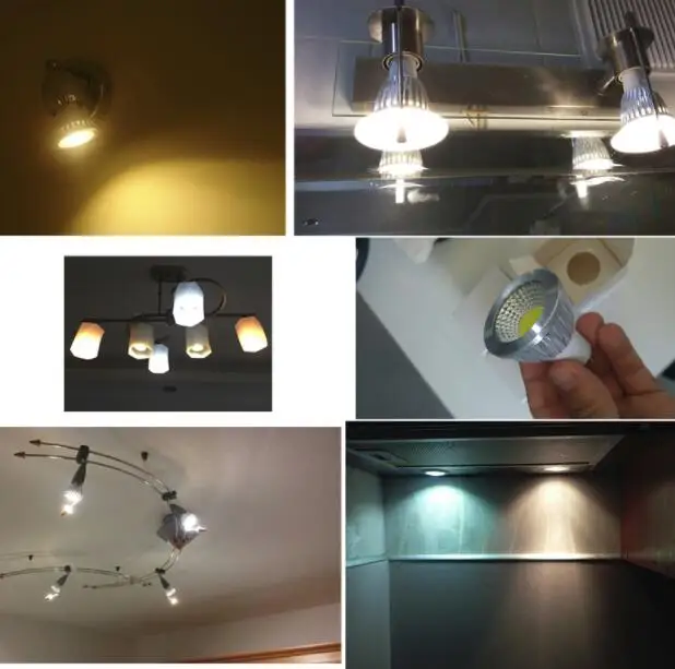 Super Bright LED Spotlight Bulb GU10 Light Dimmable Led 110V 220V AC 6W 9W 12W E27 E14 GU5.3 MR16 COB lamp light | Освещение