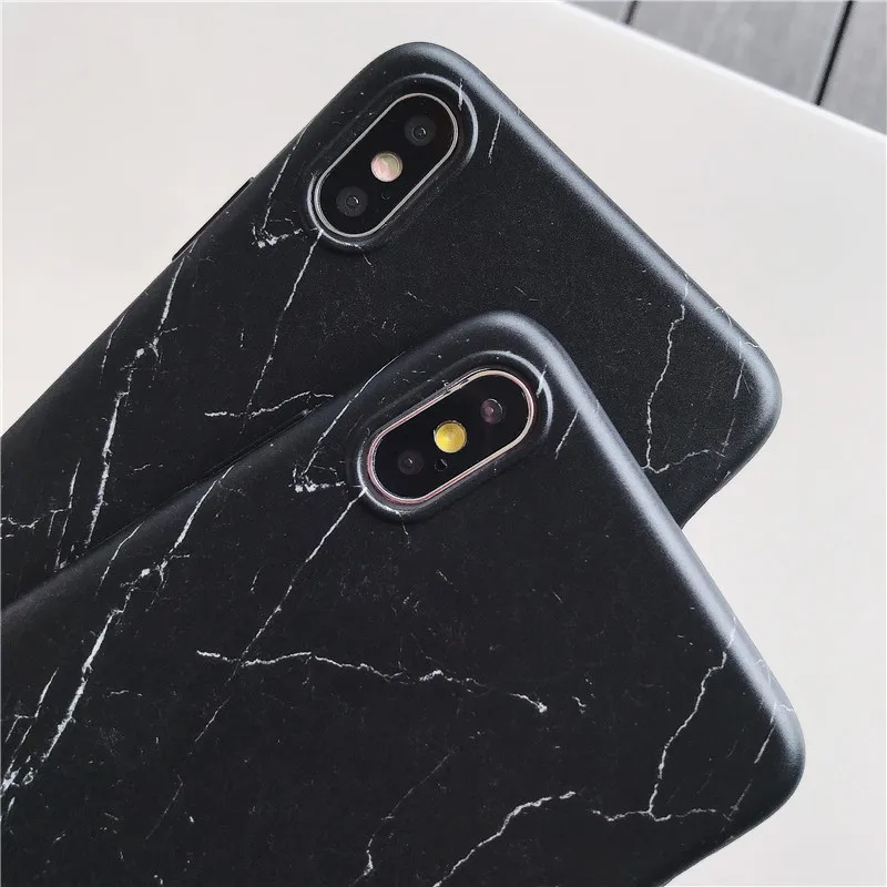 Lovebay черный чехол с мраморным рисунком для iPhone X XR Xs Max Роскошный телефона 6 6s 7 8 Plus