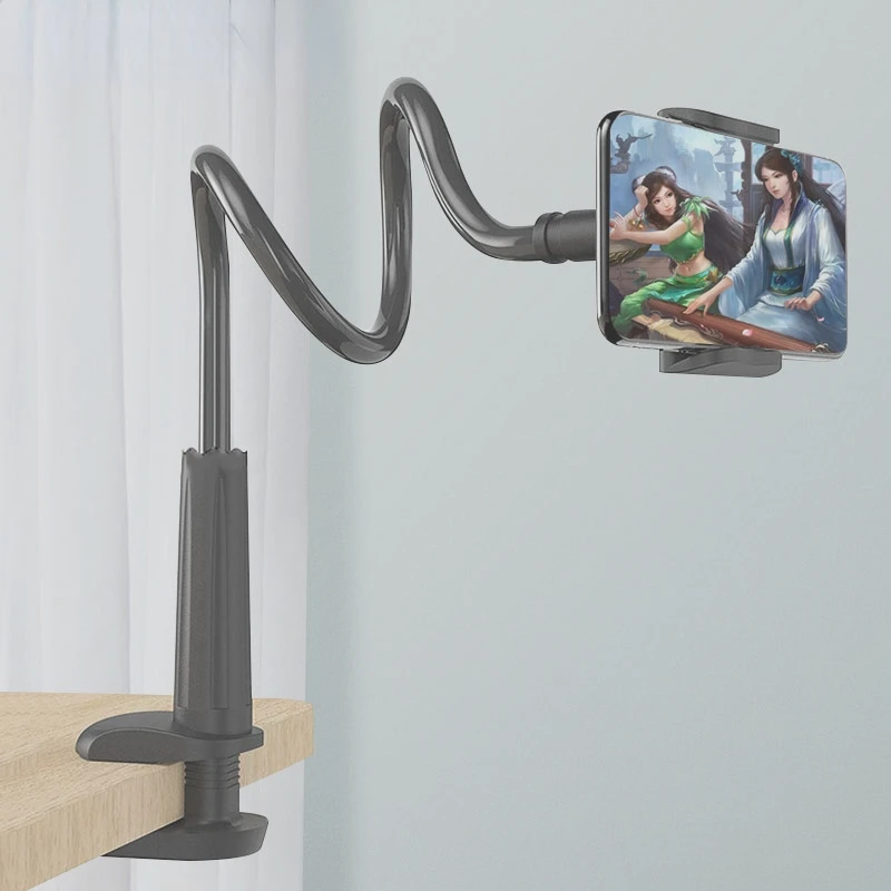 flexible 360º lazy bed desk mobile phone holder mount clip stand for iphone huawei xiaomi 3 5 6 5 inch cellphone desktop bracket free global ship