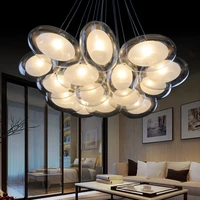 modern creative goose eggs glass ball led chandelier personalized the bedroom romantic restaurant hanging lamp bar indoor lights