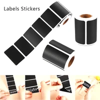 120pcs roll waterproof label stickers black label sealed jar storage product kitchen sticker blackboard labels stickers