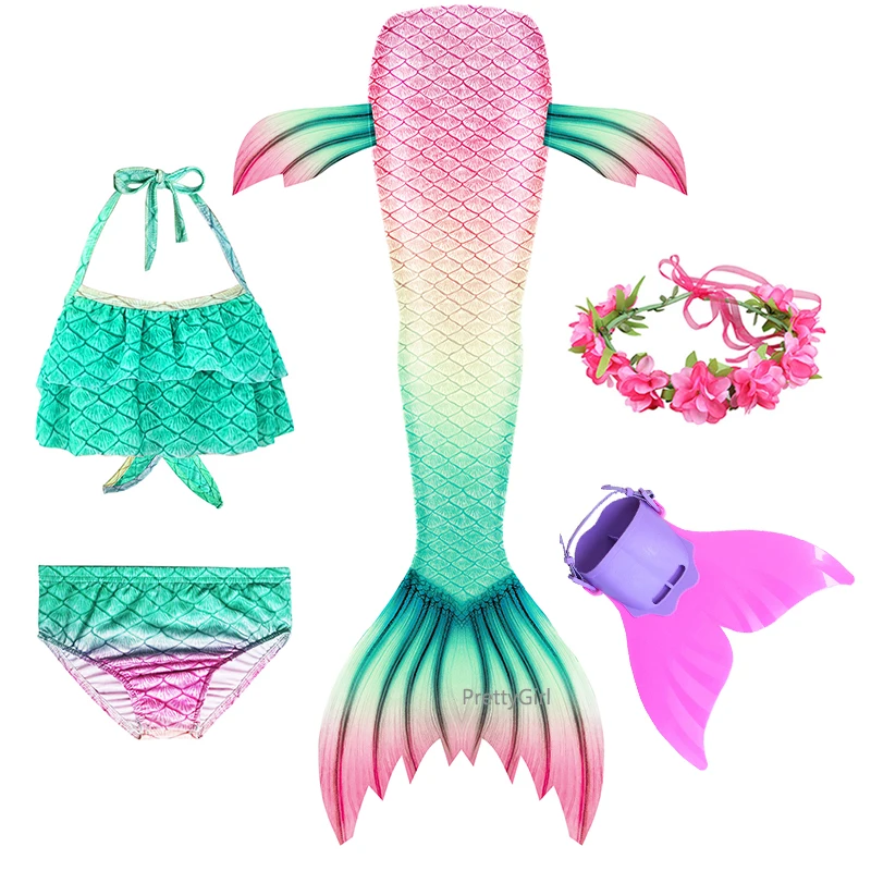 Лидер продаж красивое пляжное бикини русалки с хвостом Костюм Русалки