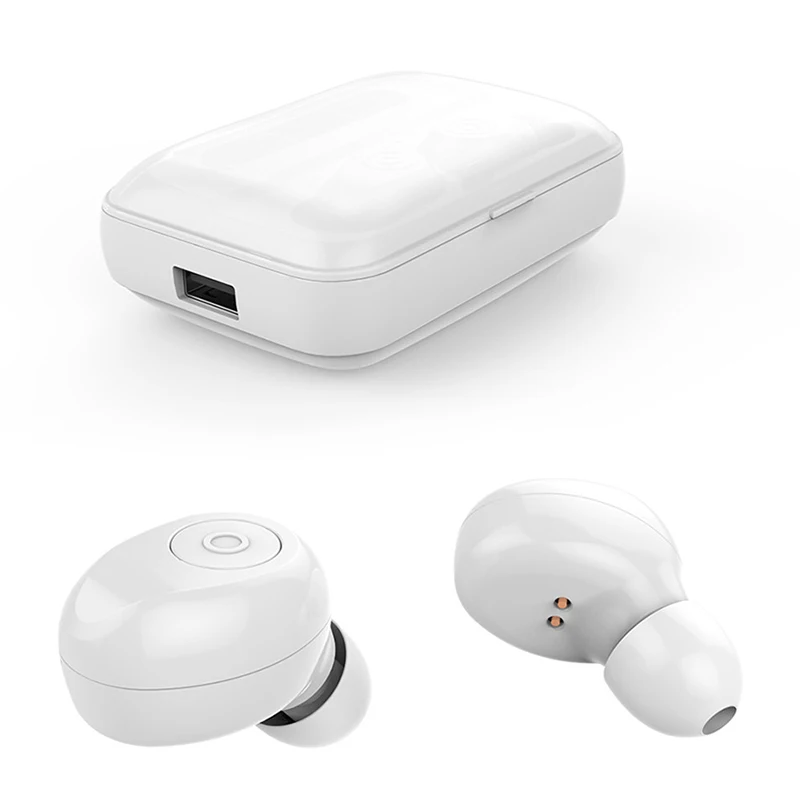 Размер Беспроводной мини IPX7 Водонепроницаемый Bluetooth наушники LED Дисплей без