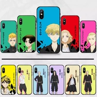 tokyo revengers phone case for iphone 7 8 11 12 13 mini pro x xs xr max plus