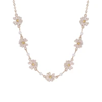 trendy bellis perennis desgin link necklace chain necklace for women accessories fashion jewellery
