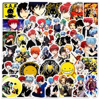 103050pcs japanese anime assassination classroom graffiti classic stickers water removable trolley boxdecal home decor