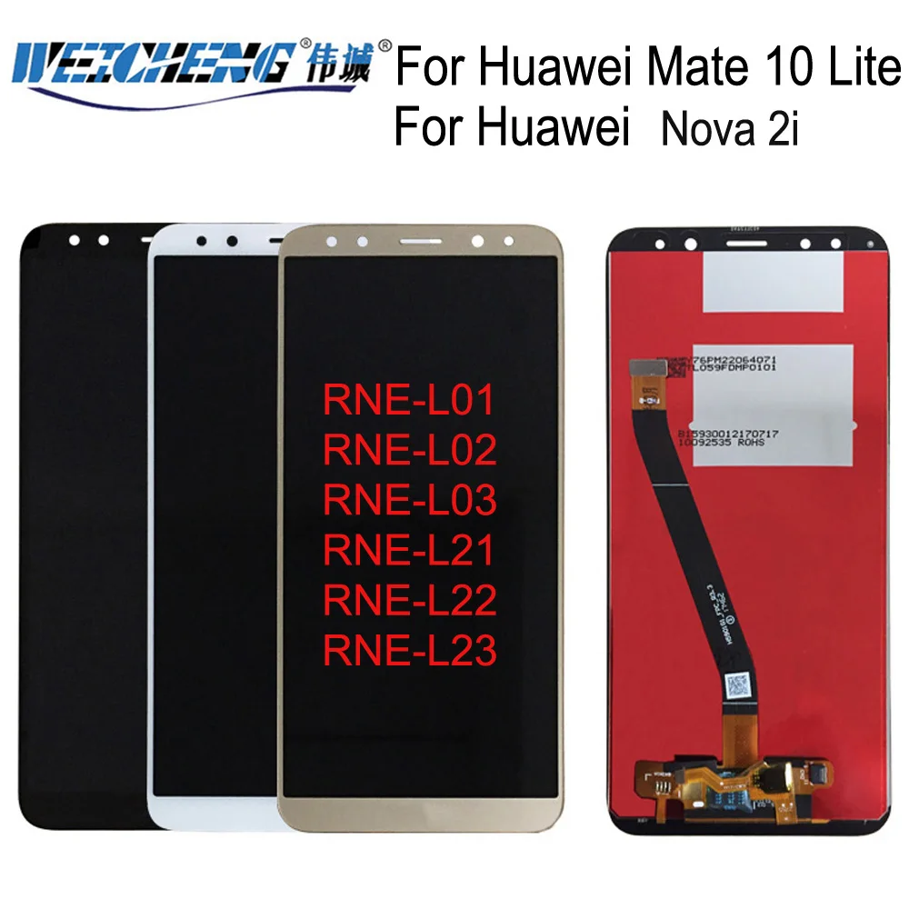 5 9 'для HUAWEI Mate 10 Lite ЖК-дисплей + сенсорный экран дигитайзер в сборе с рамкой для