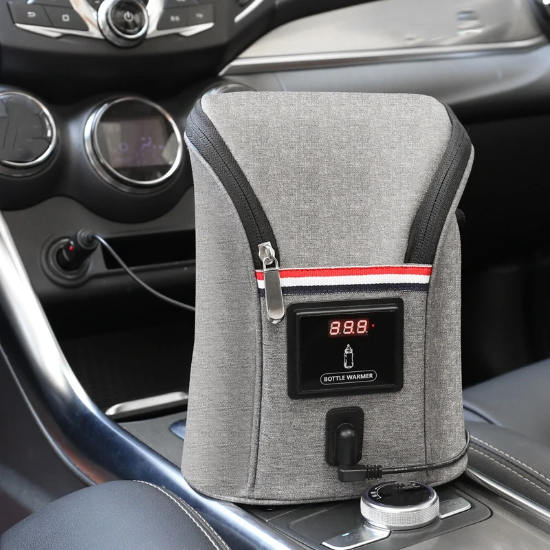 Новая Автомобильная двойная бутылка теплого молока сумка USB подогреватель воды
