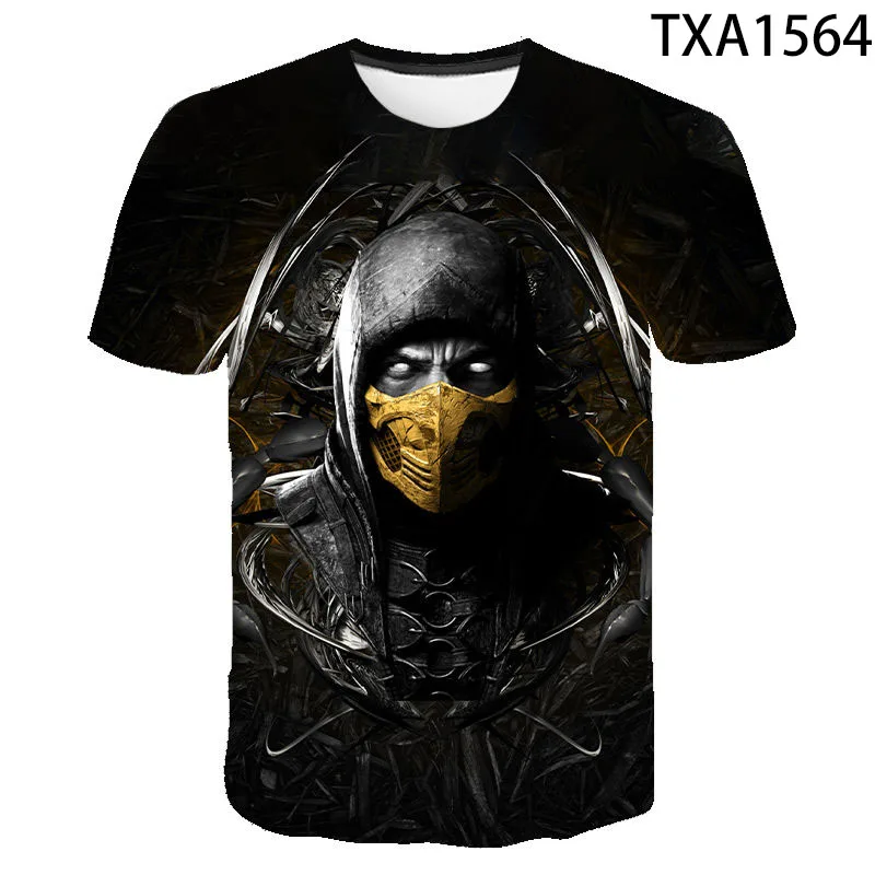 

2020 New Mortal Kombat 3D Printed T Shirt Men Women Casual Short Sleeve Game MK T-Shirt Streetwear Cool Boy Girl Kids Tops Tee