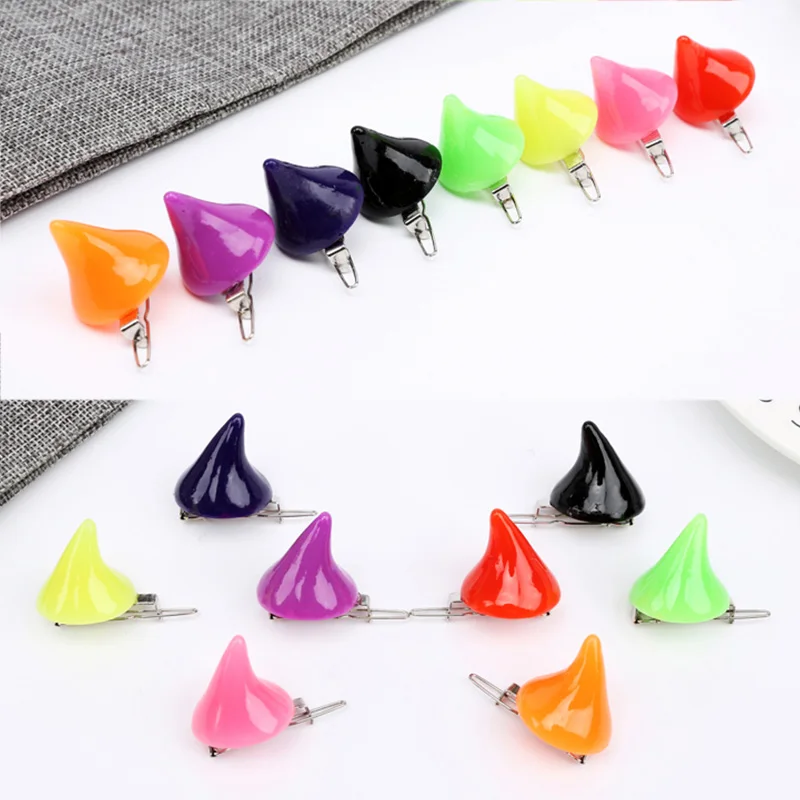 Забавные мужские и женские дьявольские заколки для волос игривые праздничные