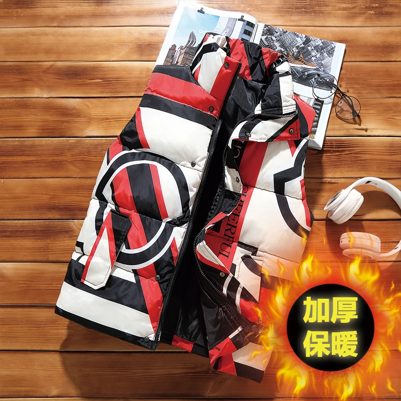 Новый зимний жилет из 2020 хлопка с подкладкой и воротником-стойкой для мужчин