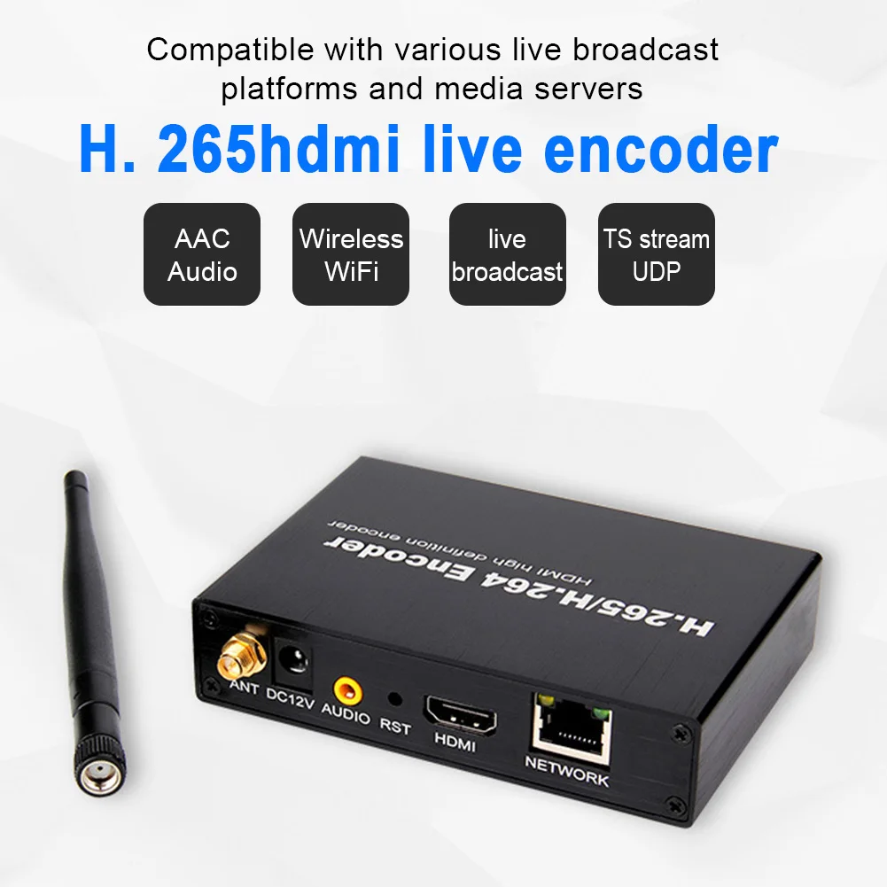 1080P HD домашний портативный Wi Fi видеокодер для вещания в офисе