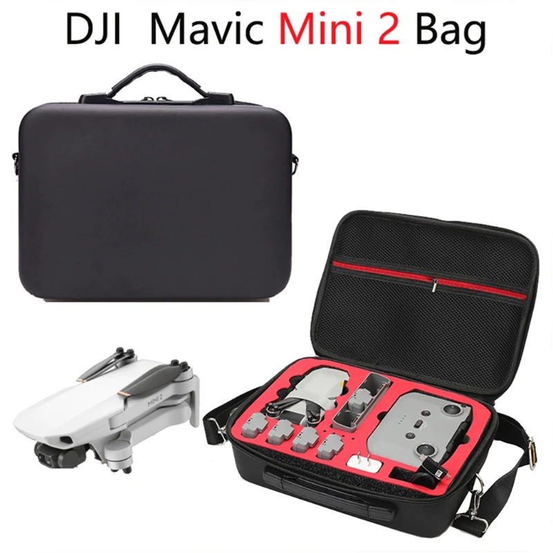 

Shockproof Waterproof PU Storage Bag Travel Carrying Case Protective Box for -DJI Mini 2 Drone