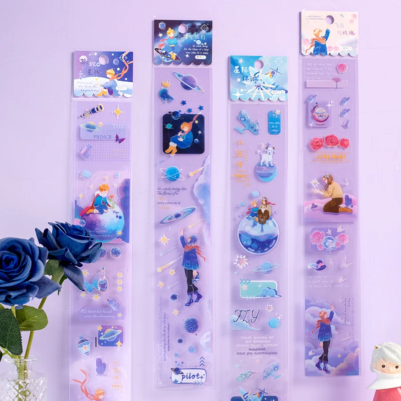 

35*6cm Star Travel Creativity Little Prince Sticker Bullet Journaling Accessories Mobile Phone Case DIY Decoration Stickers