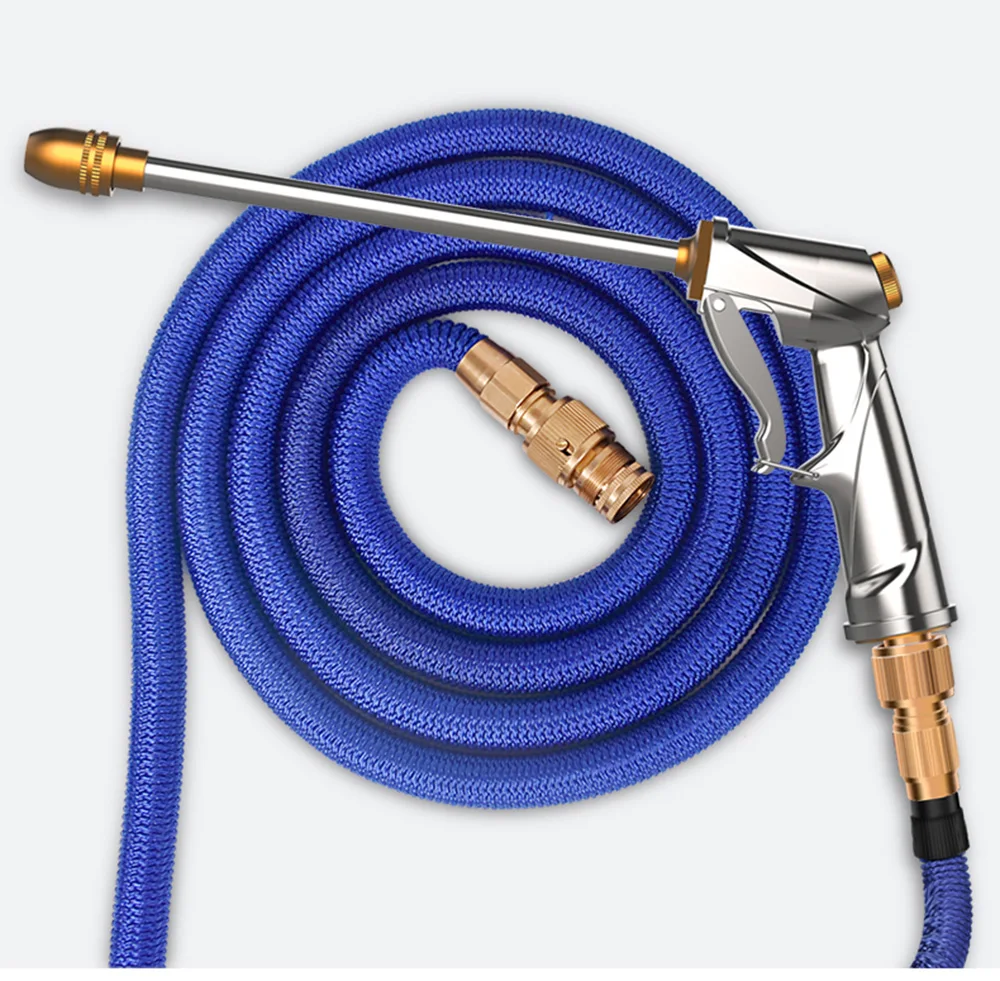 Расширяемый садовый шланг для воды водяной пистолет 25FT-100FT распылитель высокого