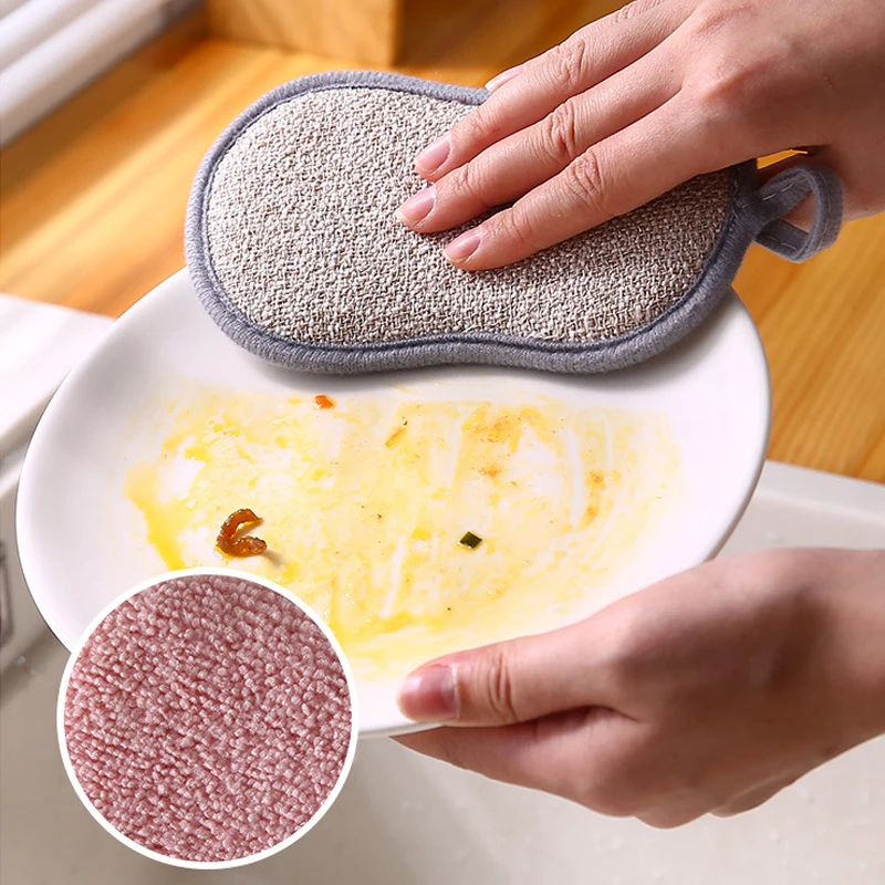 

6/3/1pcs Double Sided Kitchen Cleaning Sponge Kitchen Cleaning Sponge Scrubber Sponges for Dishwashing Bathroom Clean Accessorie