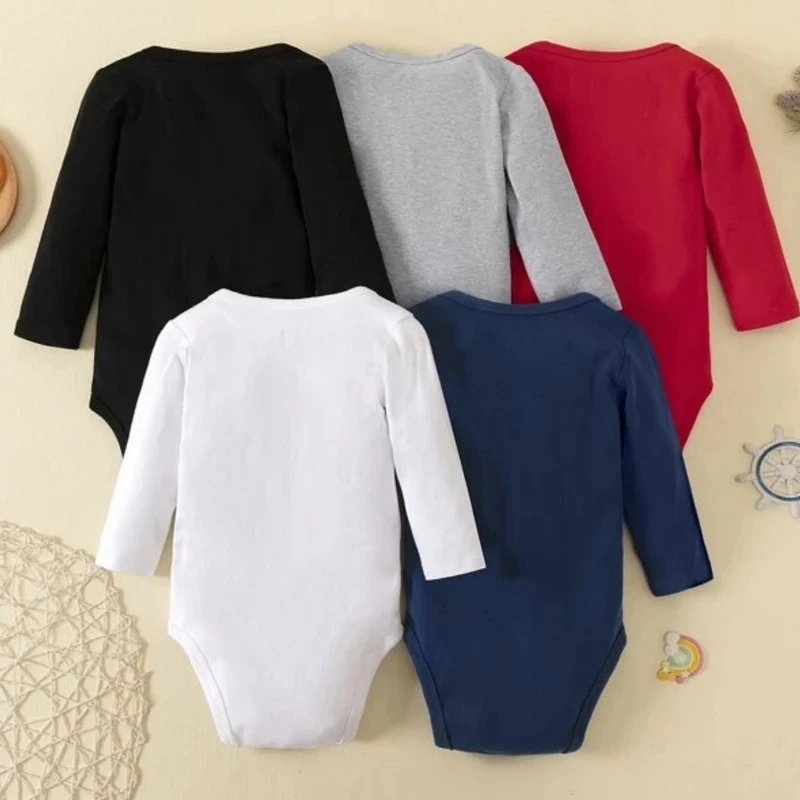 

Комбинезоны детские хлопковые с длинным рукавом, 5 шт.