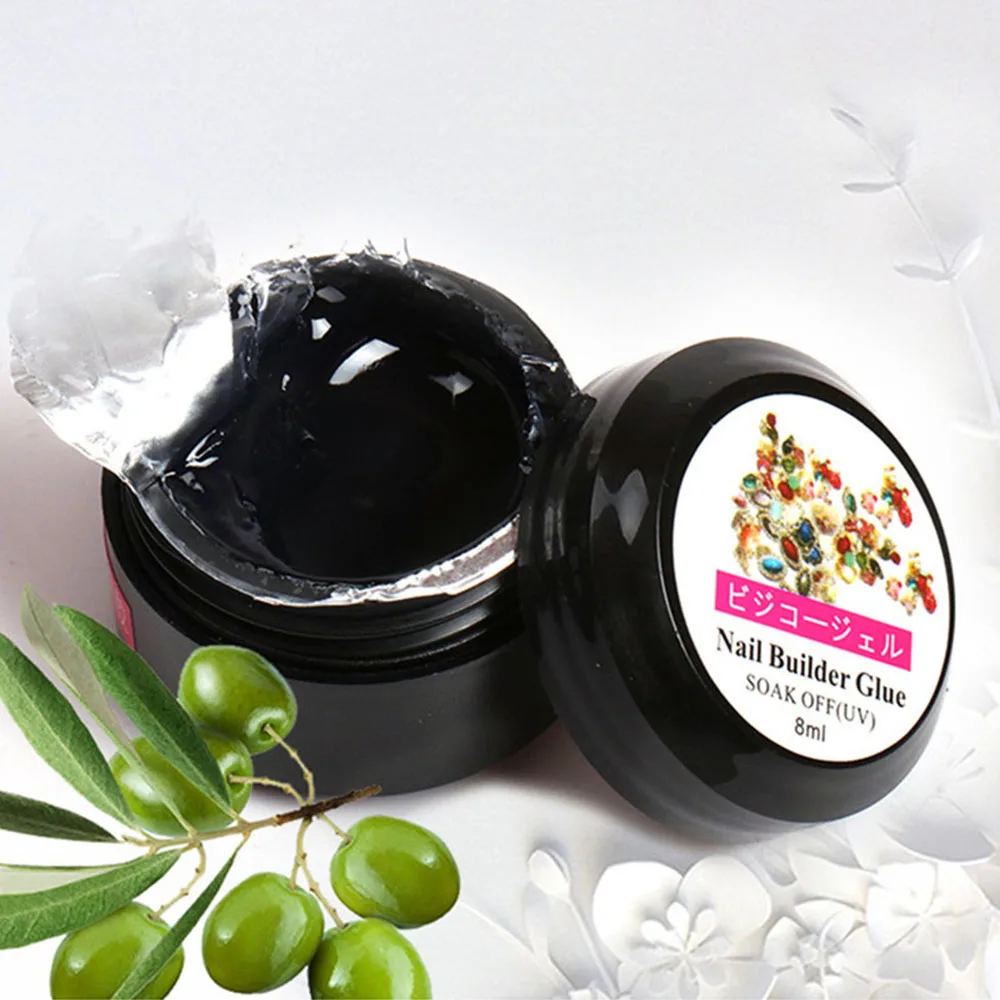 Суперклейкий прозрачный клей для ногтей 8 мл 1 бутылка|Клей ногтей| |