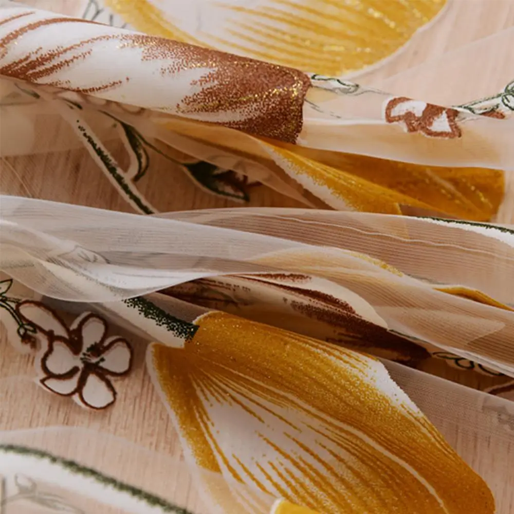 1*2 7 м тюльпан Цветочная вуаль занавеска Красивый Декор для дома дверь окно панель