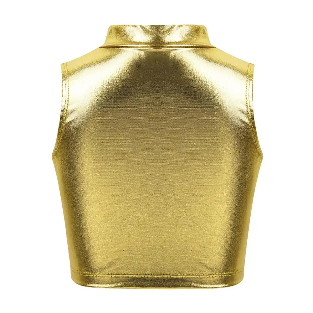 Детские подростковые укороченные топы для балета и гимнастики водолазка