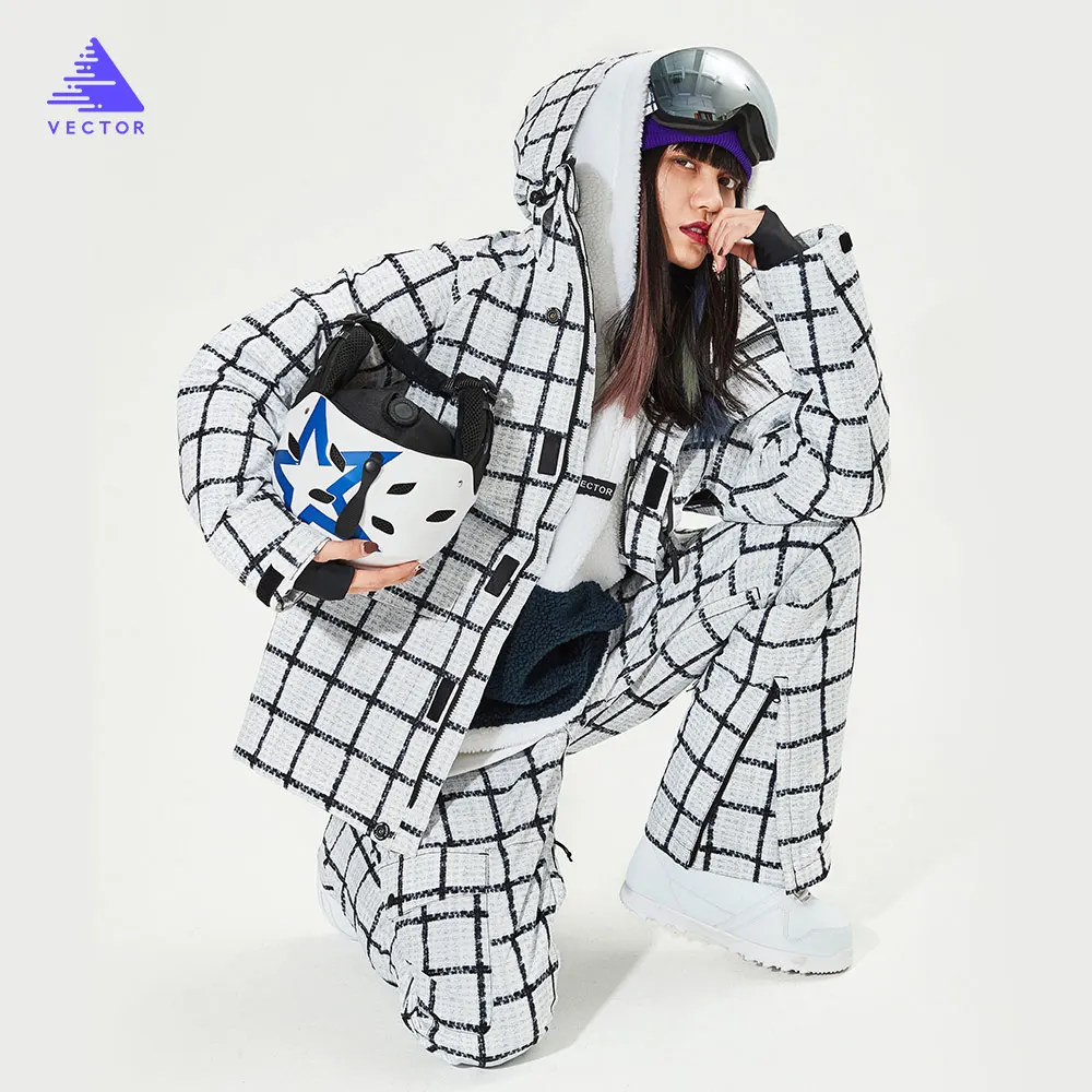 2020 VECTOR Мужская Женская лыжная куртка зимняя теплая ветрозащитная