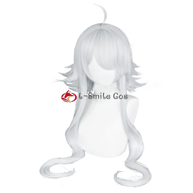 Парик для косплея из длинных синтетических волос серебристо-белого цвета |