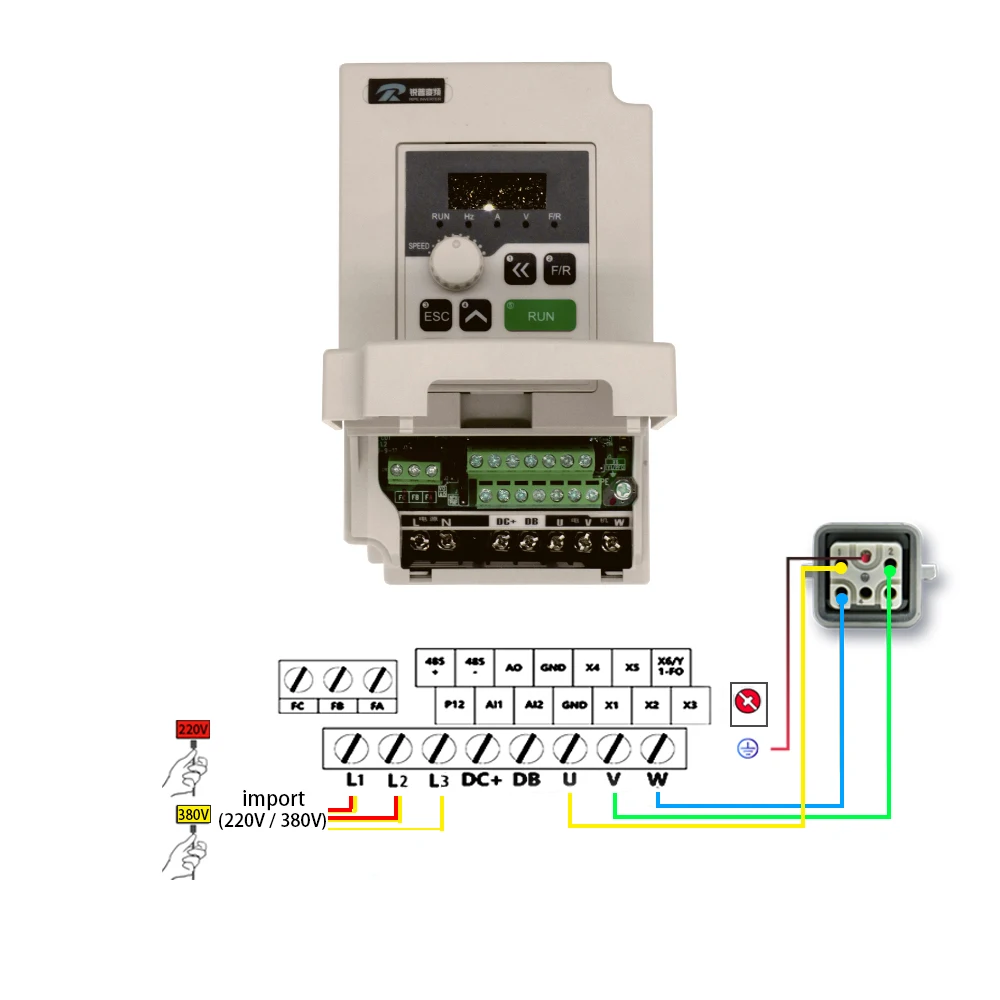 Бесплатная доставка CNC 220V 380V 2.2KW квадратный шпиндель воздушного охлаждения 2200w с