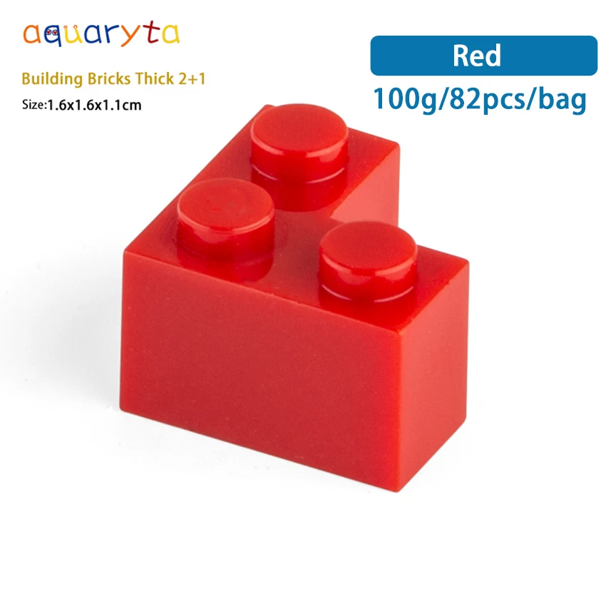 

Aquaryta 82pcs DIY 2357 Building Blocks Thick2+1 Figures Bricks Educational Creative Size Compatible Plastic Toys for Children