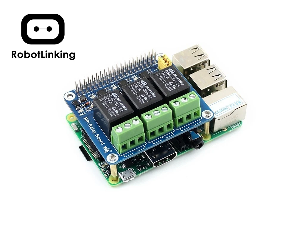 Waveshare Raspberry Pi плата реле питания Плата расширения модуль дистанционного