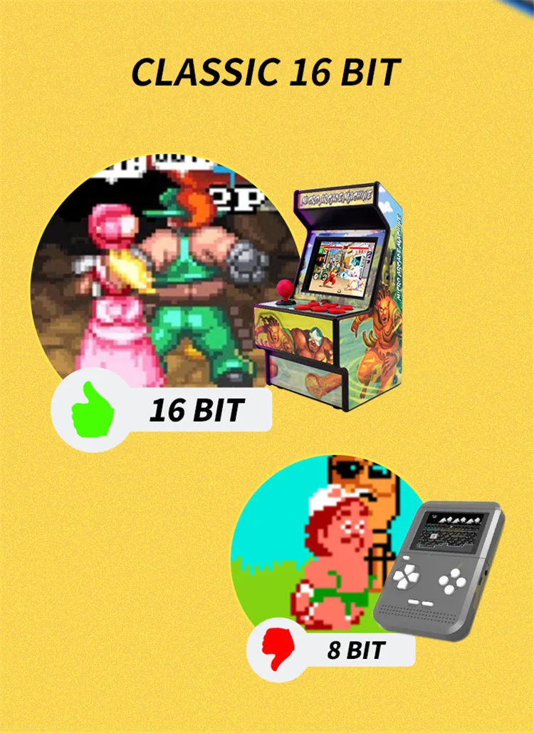 Данные лягушка ретро мини аркадная портативная игровая консоль 16 бит игровой плеер встроенный 156 классический видео игровая консоль поддержка ТВ выход