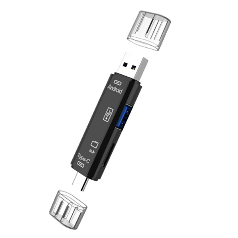 5 в 1 Многофункциональный Usb 3.0 Type C/Usb /Micro Usb/Tf кардридер |
