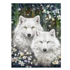 5D квадратнаякруглая алмазная живопись, Набор для вышивки крестиком волка, вышивка Стразы, домашний декор, рукоделие