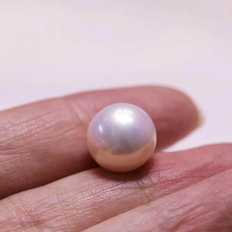 MADALENA SARARA Genuine Pearl AAAA Freshwater Round Natural Color Flawless High Brightness Luxury loose Bead/Pair | Украшения и