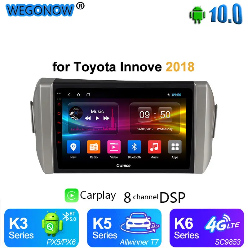 Автомобильный DVD-плеер Ownice carplay 9 дюймов 4 Гб + 64 ГБ Android 10 GPS навигация карта 360