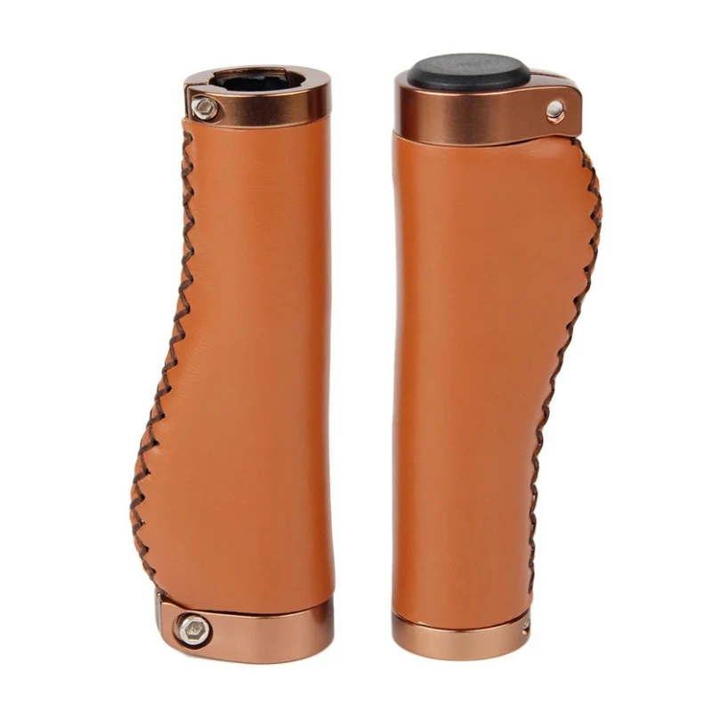 

1 пара велосипедные рулевые зажимы на нескользящей подошве Удобные кожаные чехол для велосипедного руля велосипеда