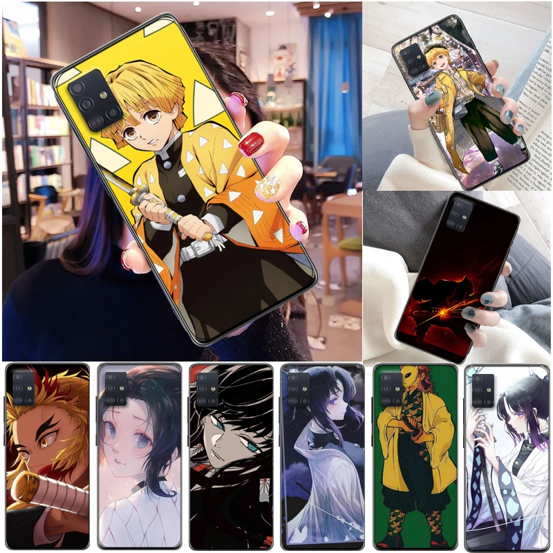 

Demon Slayer Kamado Nezuko Kamado Tanjirou Agatsuma Zenitsu Kimetsu No Yaiba Phone Case For Samsung Galaxy A21 A31 A71 Carcasa