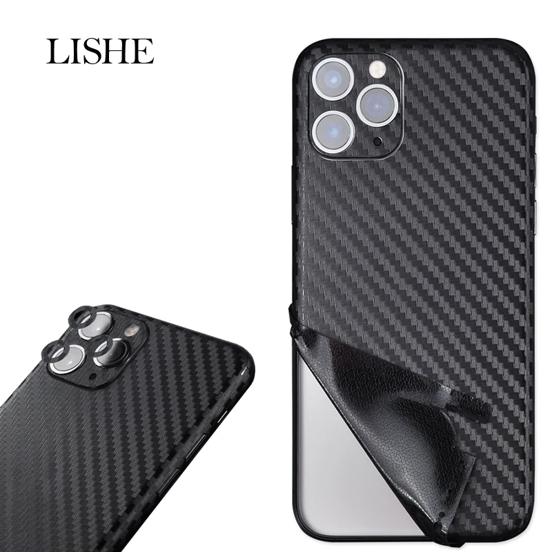 Прочные Стикеры из углеродного волокна для задней панели iPhone 11 Pro Max 11X7 8 Plus 6S 6 7 XR XS