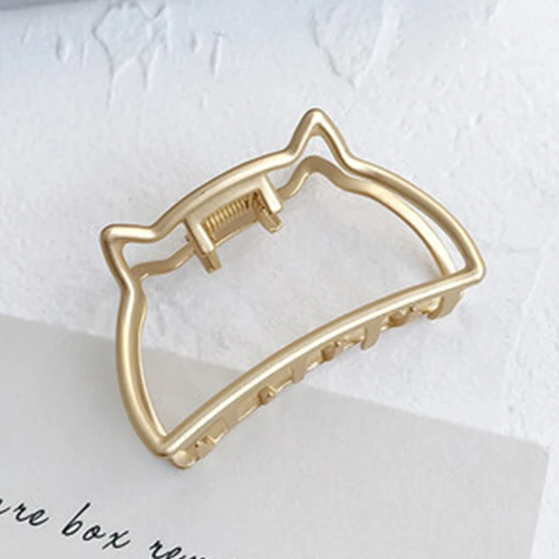 

Female Korean Style Elegant Temperament Metal Back Head Hair Grab Clip Hairpin