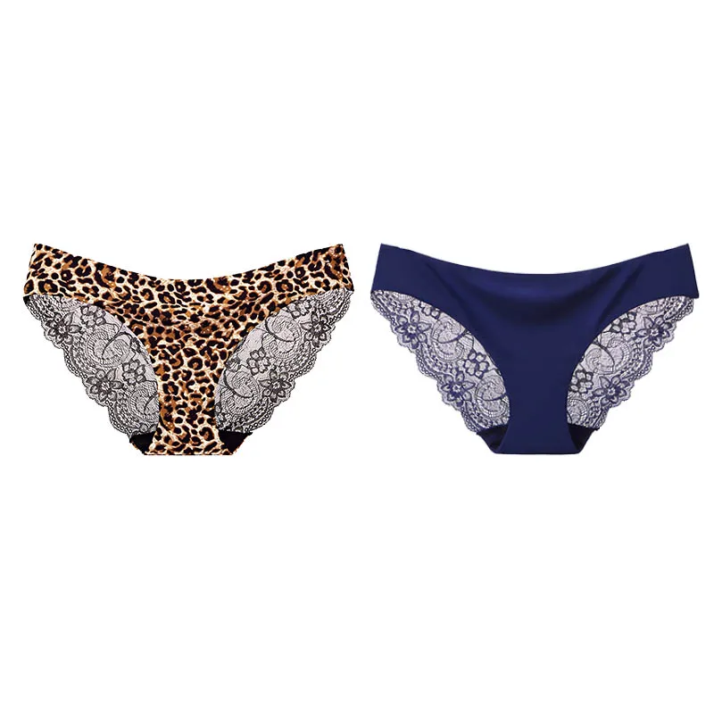 Женское нижнее белье, женские трусики, сексуальные кружевные трусы большого размера, прозрачные хлопковые трусы с низкой посадкой, новинка 1/2 шт - Цвет: style 8